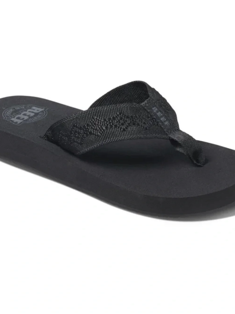 Reef women’s Black Classic Woven Strap Flip Flops